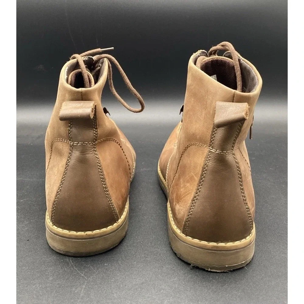 GBX Layne Mens Brown Lace Up Moc‎ Toe Leather Ankle Chukka Boots Size 12M